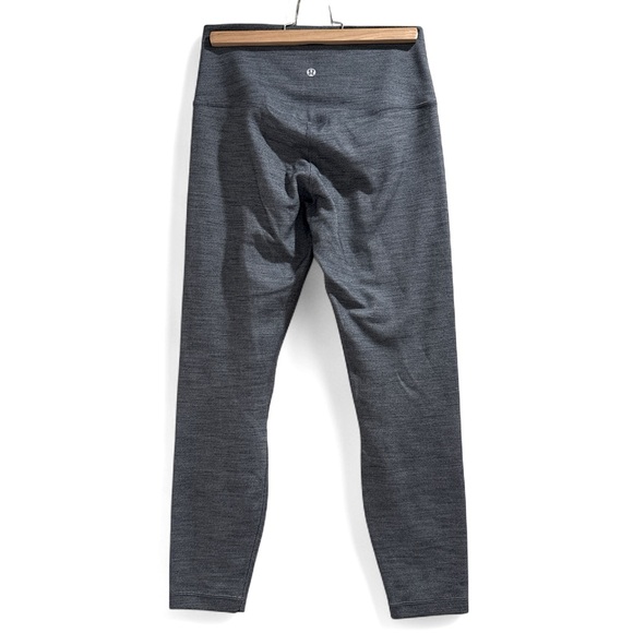 Lululemon Athletica Steel Blue Woven-Look Leggings - Picture 1 of 6